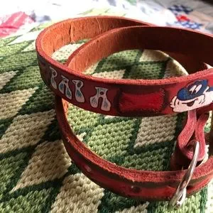 Red Smurf Leather Belt Smurfs | Accessories | Red Smurf Leather Belt | Poshmark main image 3